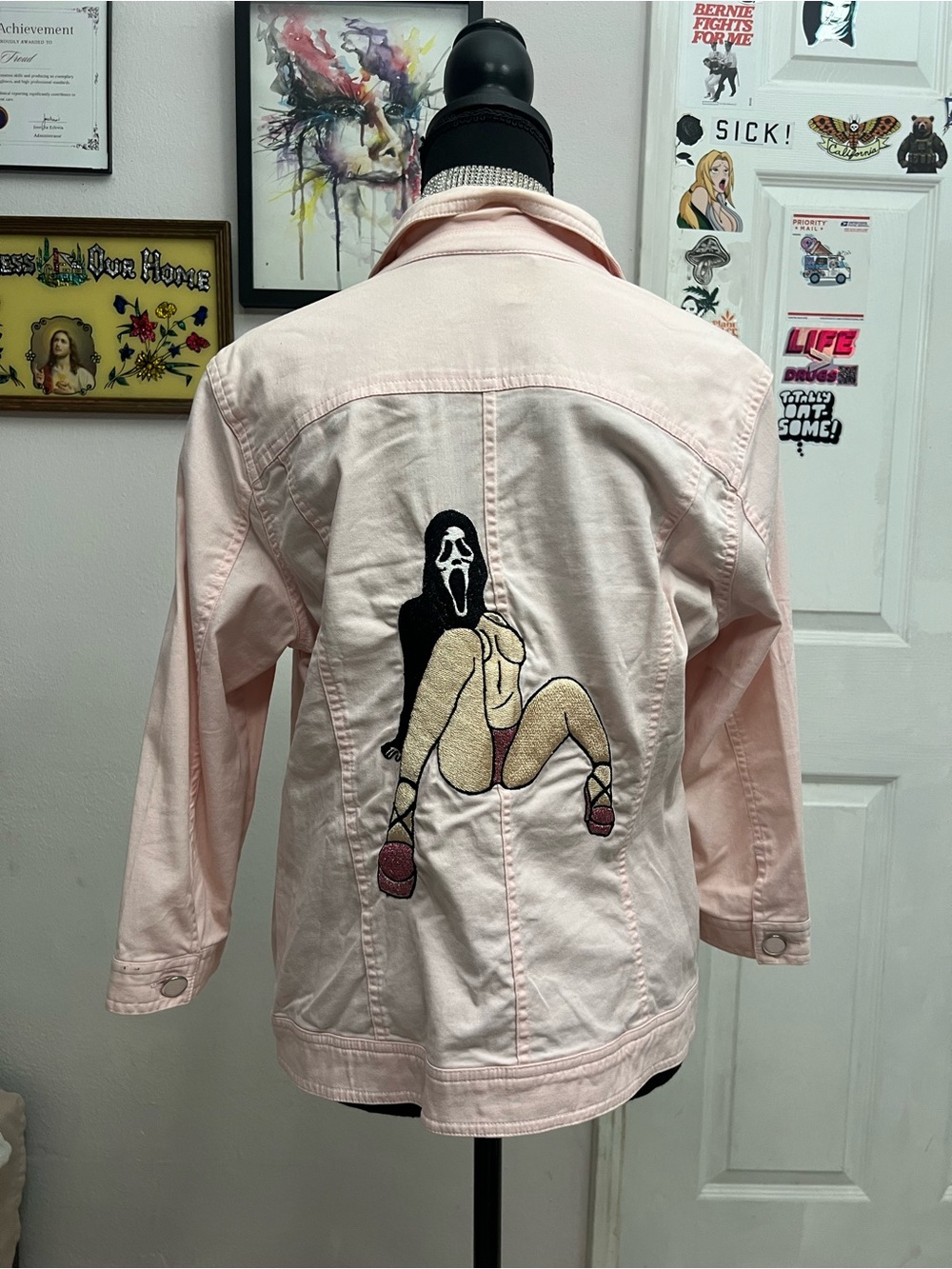Christopher & Banks Blush Pink Top with Satin Brand Label